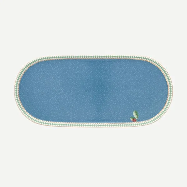 La Majorelle Mavi Oval Servis Tabağı 25 cm