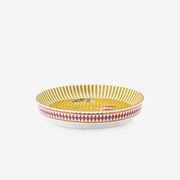 Sarı Porselen Çay Tabağı 9 cm