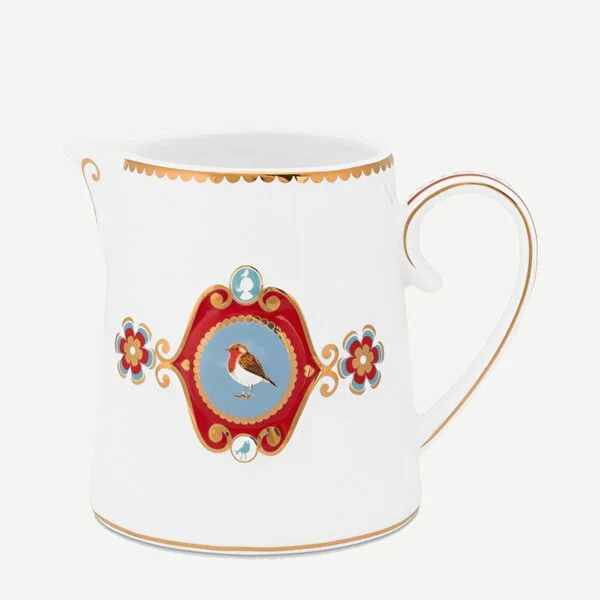 Love Birds Beyaz Madalyon Desenli Sütlük 270 ml