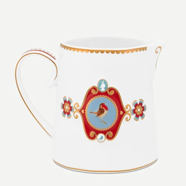 Love Birds Beyaz Madalyon Desenli Sütlük 270 ml