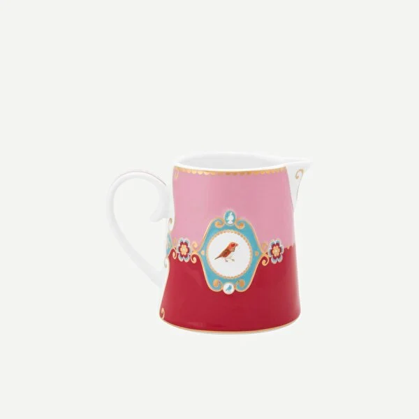 PEMBE/KIRMIZI MADALYON DESENLİ K.SÜTLÜK