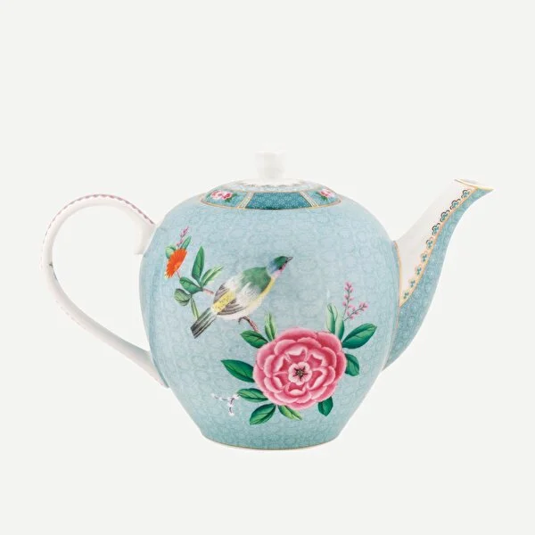 Blushing Birds Mavi Demlik 1600 ml.