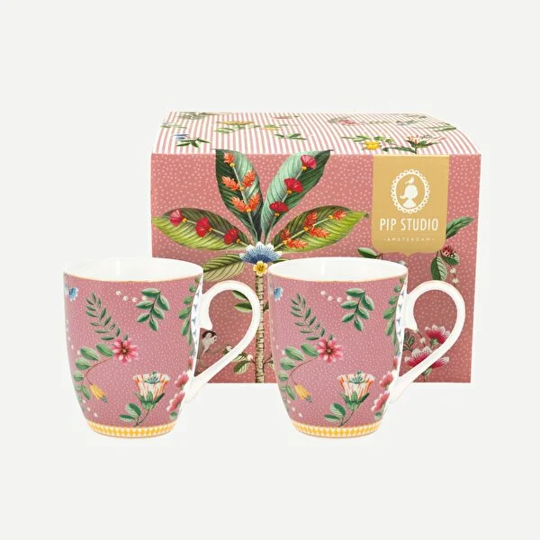 La Majorelle İkili Pembe Büyük Mug Seti 350 ml.