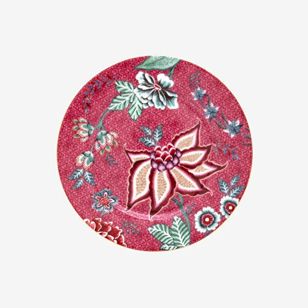 Flower Festival Kırmızı Tabak 17 cm
