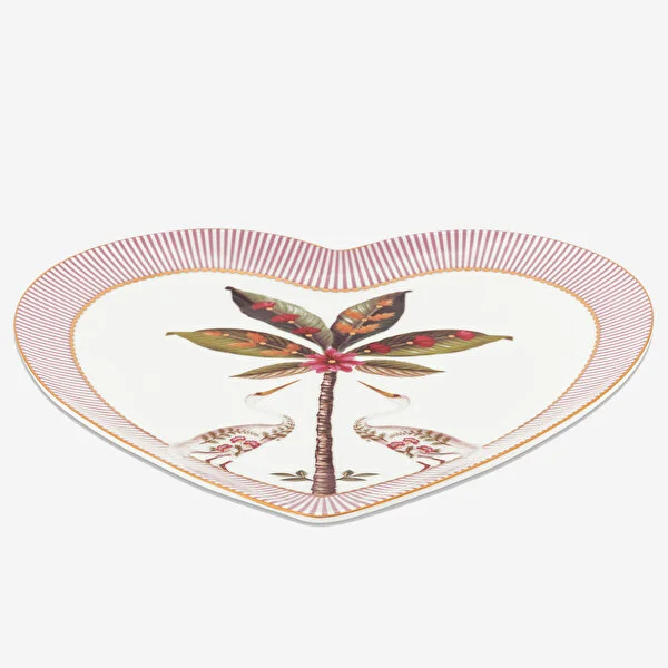 La Majorelle İkili Pembe Kalpli Tabak Seti 21.5cm