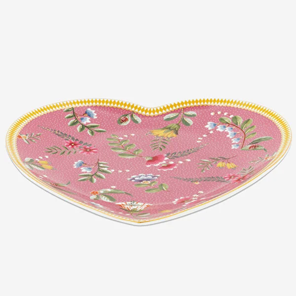 La Majorelle İkili Pembe Kalpli Tabak Seti 21.5cm