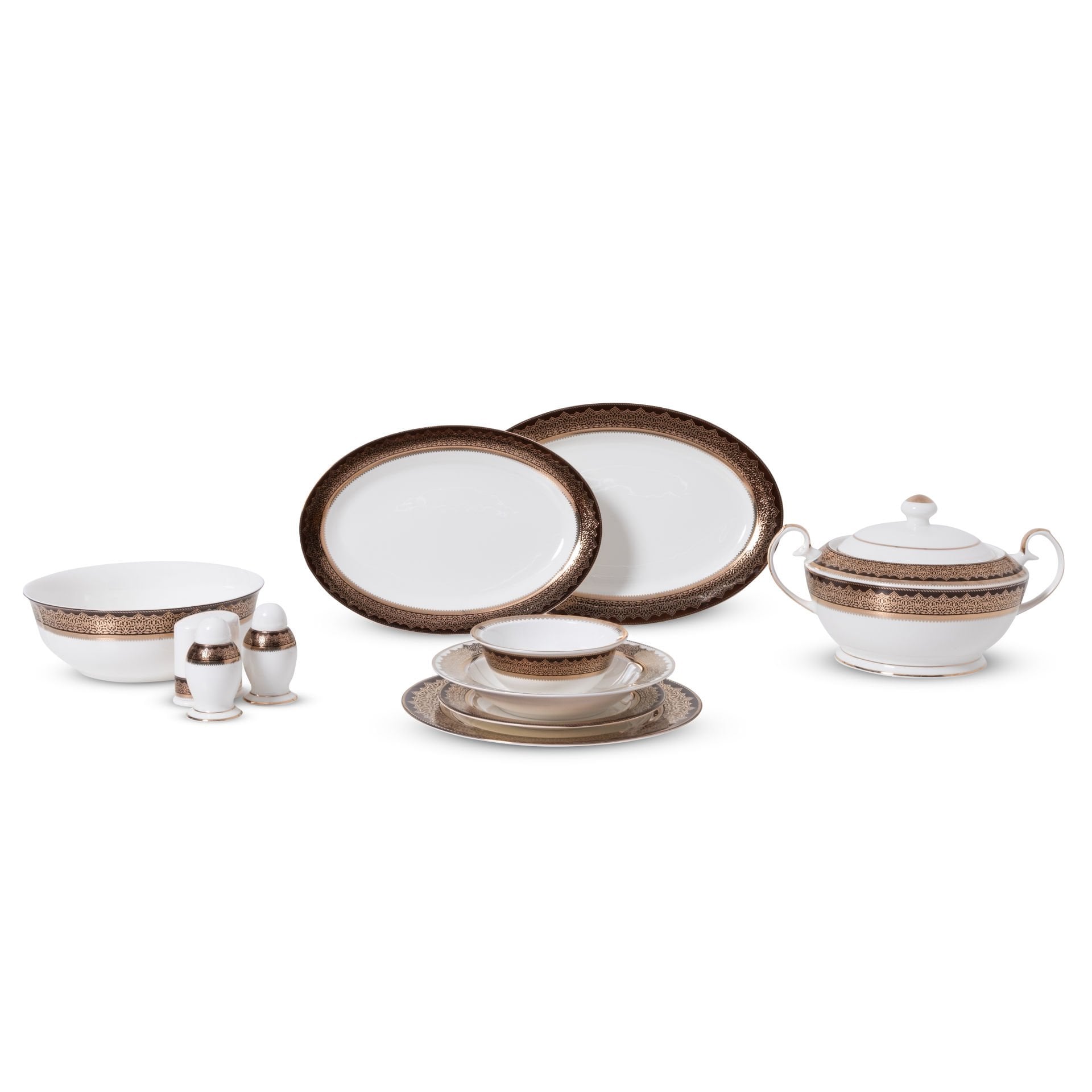 FX1083 CIO BROWN 60 PRÇ YEMEK TAKIMI