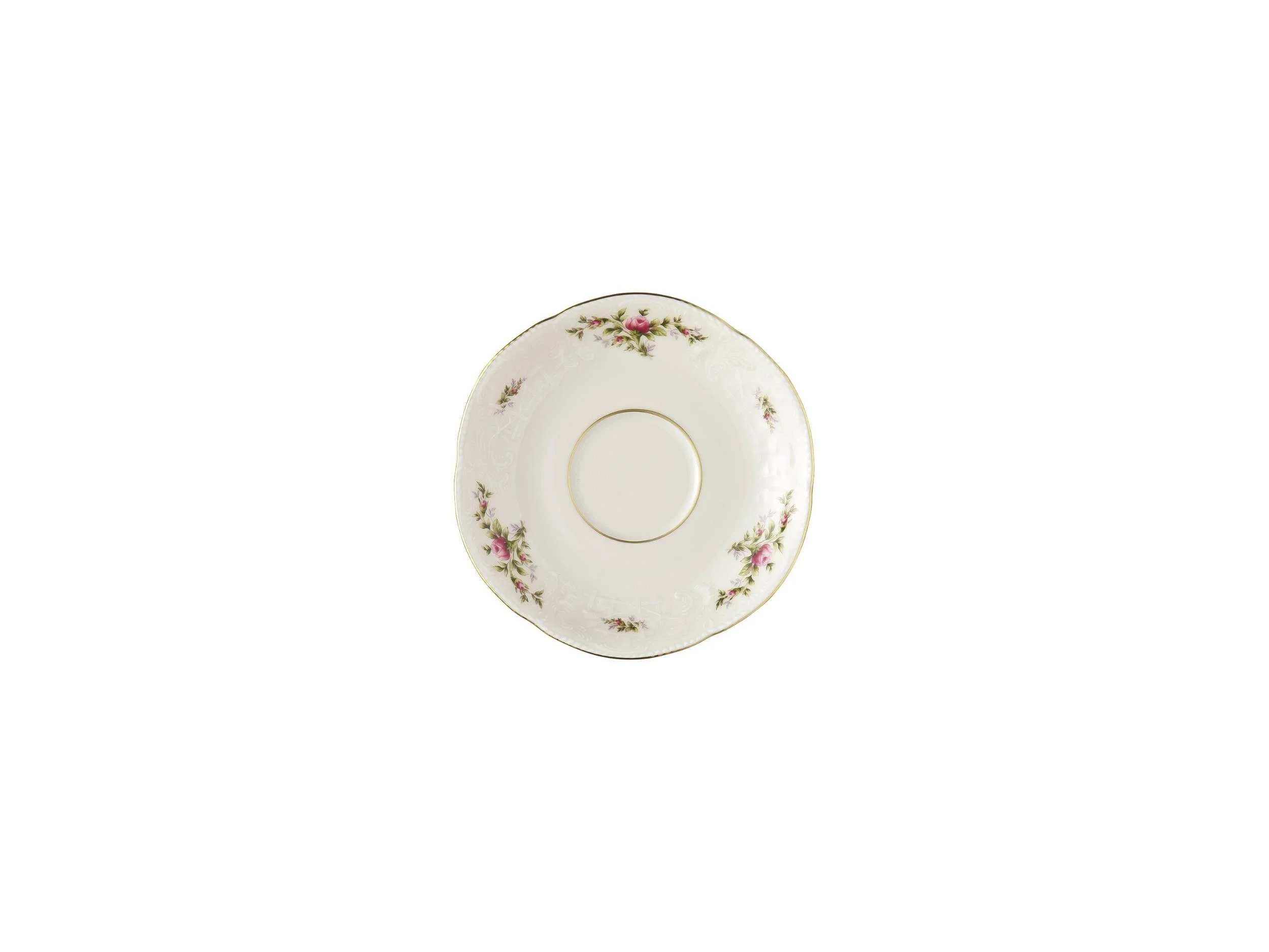 Sanssouci Elfenbein Ramona Saucer 4 tall