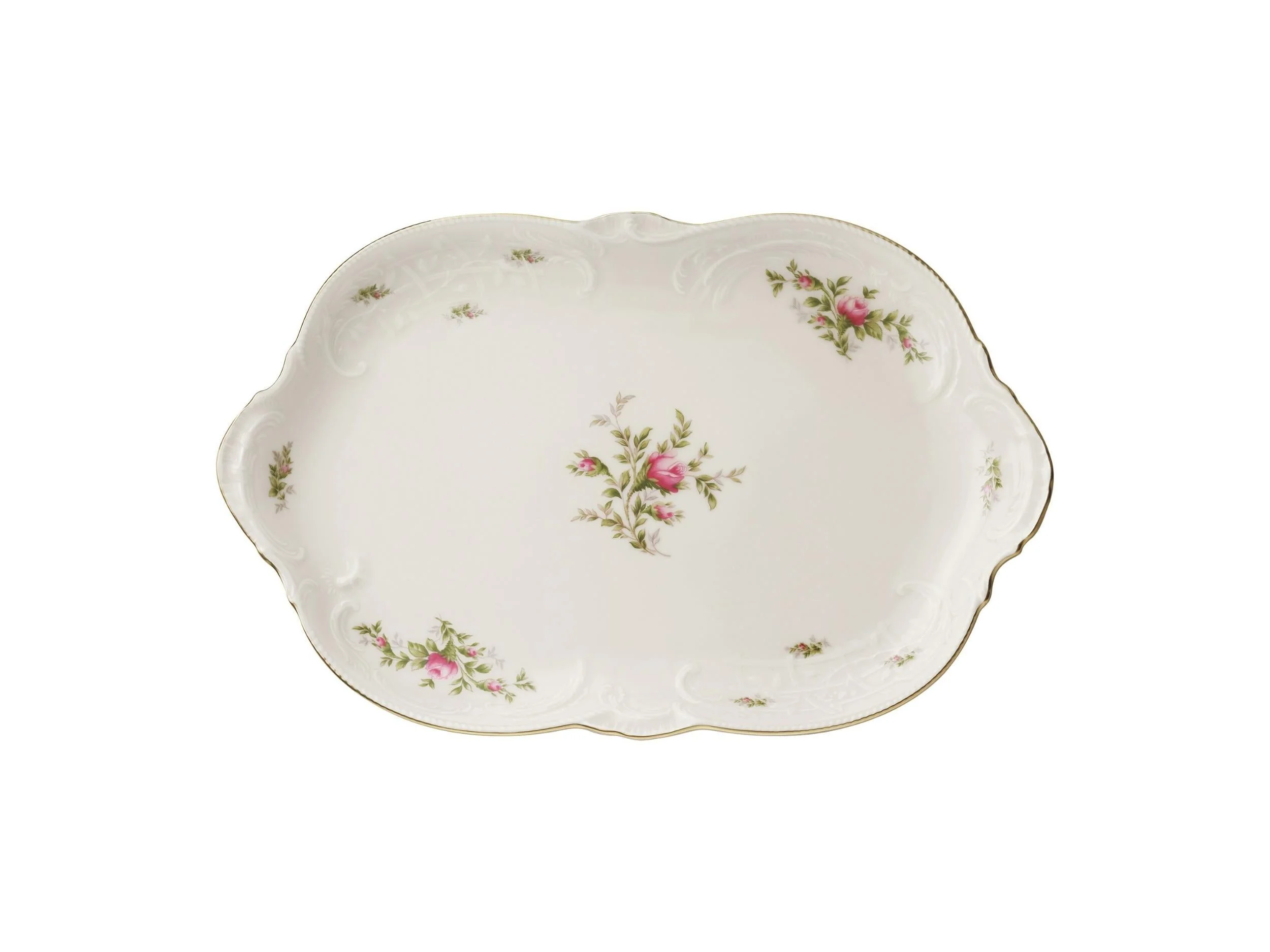 Sansouci Elfenbein Ramona 33 Cm Oval Servis Tabağı