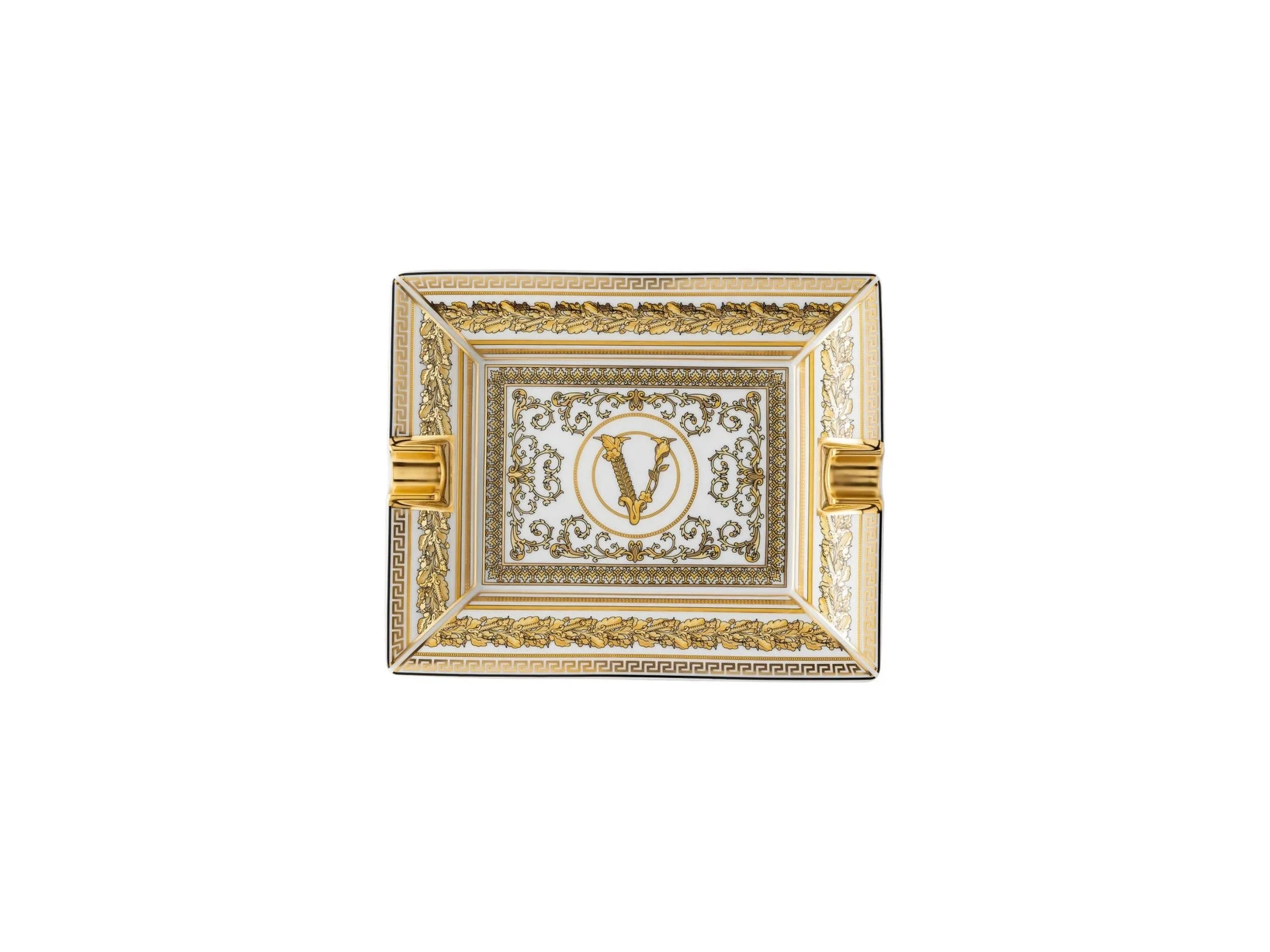 Versace Virtus Gala White Ashtray 16 cm