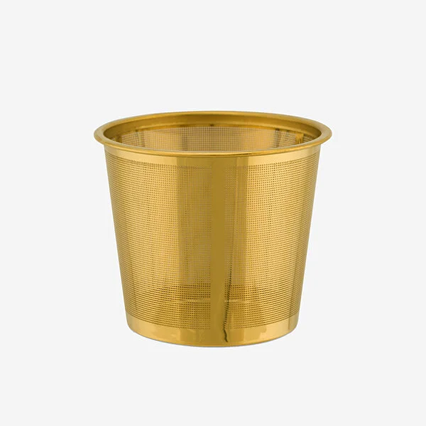 Kırmızı Porselen Süzgeçli Kupa 350 ml