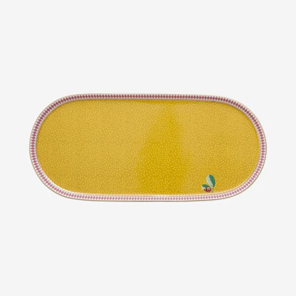 La Majorelle Sarı Porselen Servis Tabağı 25 Cm