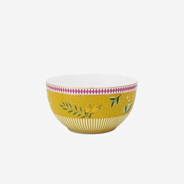 Sarı Porselen Kase 12 cm