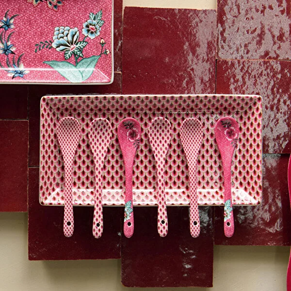 Giftset Round Oriental Flower Festival Dark Pink