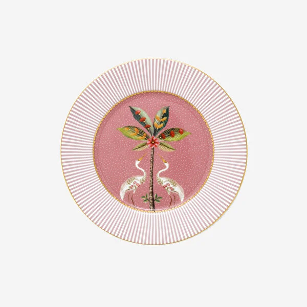 La Majorelle Pembe Kuşlu Tabak 17 cm 