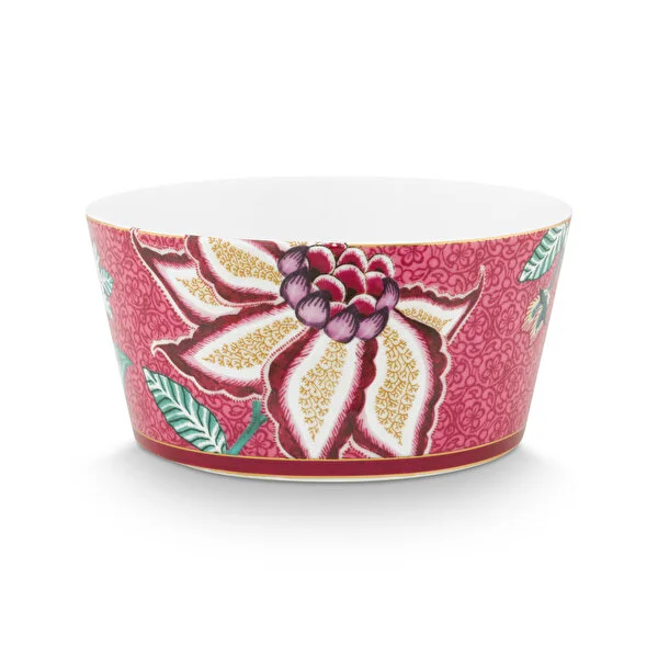 Giftset Bowls Oriental Flower Festival Dark Pink 12cm