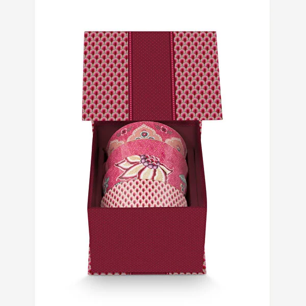Giftset Bowls Oriental Flower Festival Dark Pink 12cm