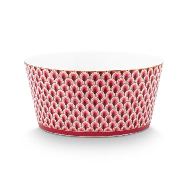 Giftset Bowls Oriental Flower Festival Dark Pink 12cm