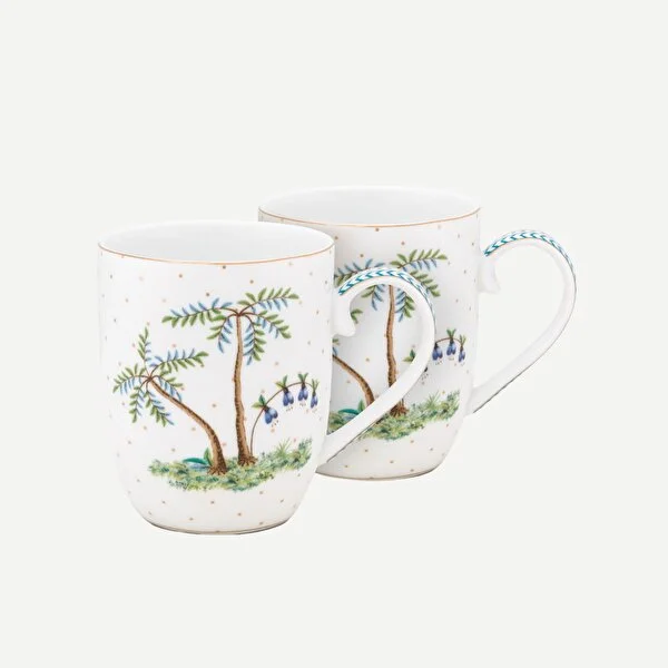 Jolie İkili Beyaz Küçük Mug Seti 145 ml. 