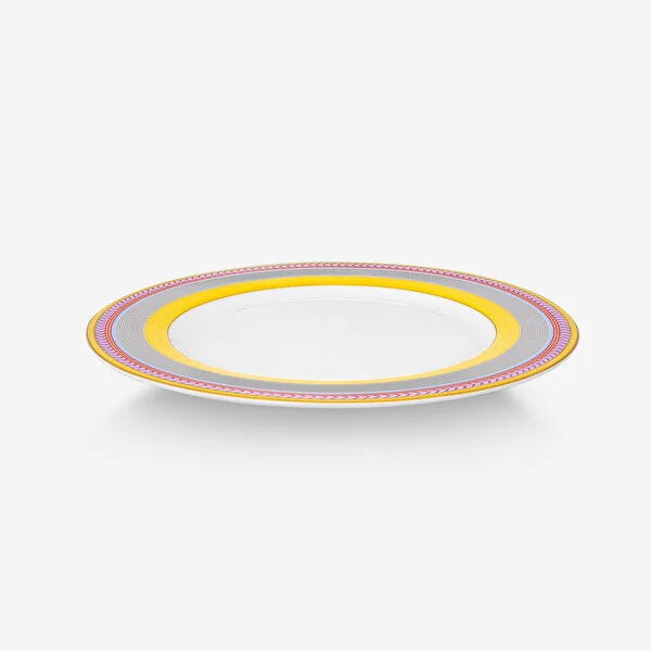 Chique Sarı Çizgili Tabak 28 cm    8720874271956
