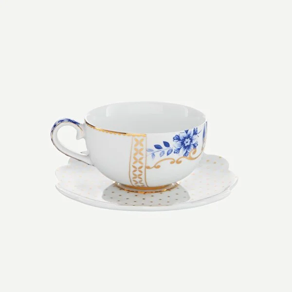 Royal Beyaz / Altın Renkli Kahve Fincanı