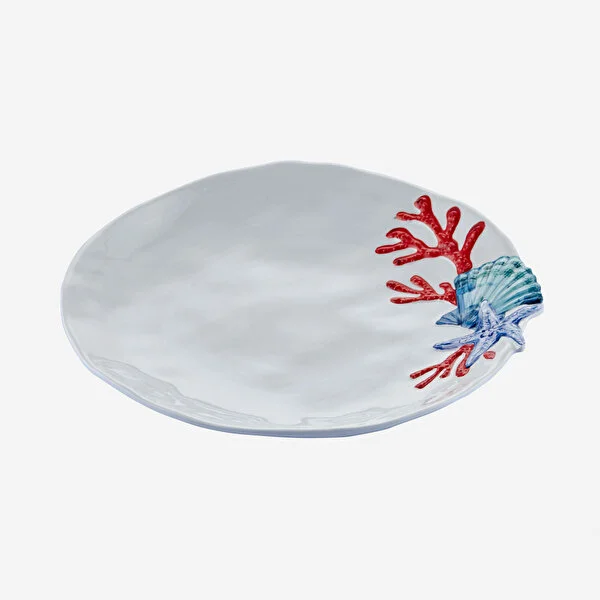 Mercan Beyaz Çukur Tabak 23 cm