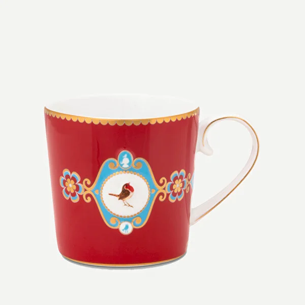 Kırmızı Porselen Kupa 150 Ml Love Birds Collection by Pip Studio