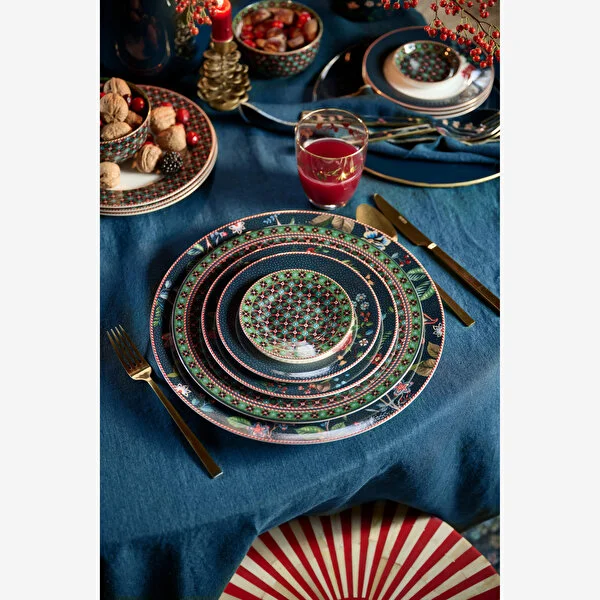 Berry Blues Yeşil Petit Four Tabağı 12 cm