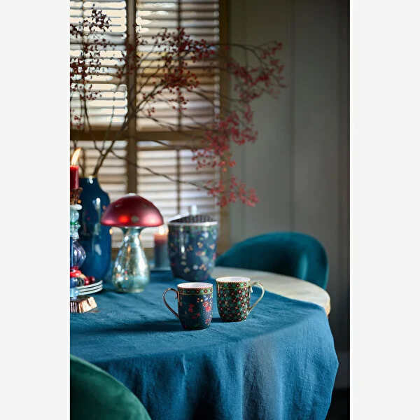 Berry Blues İkili Mavi Küçük Mug Seti 145 ml. 