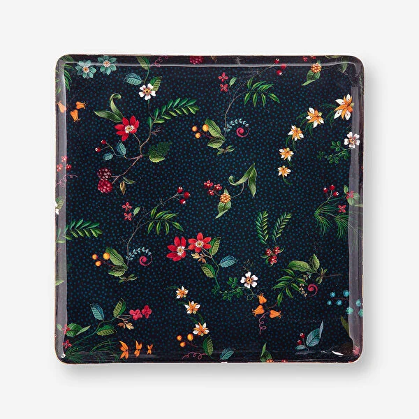 Berry Blues Metal Lacivert Tepsi 30.5x30.5cm
