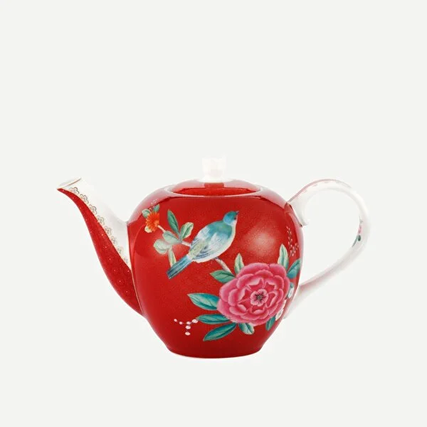 Blushing Birds Küçük Kırmızı Demlik 750 ml. 