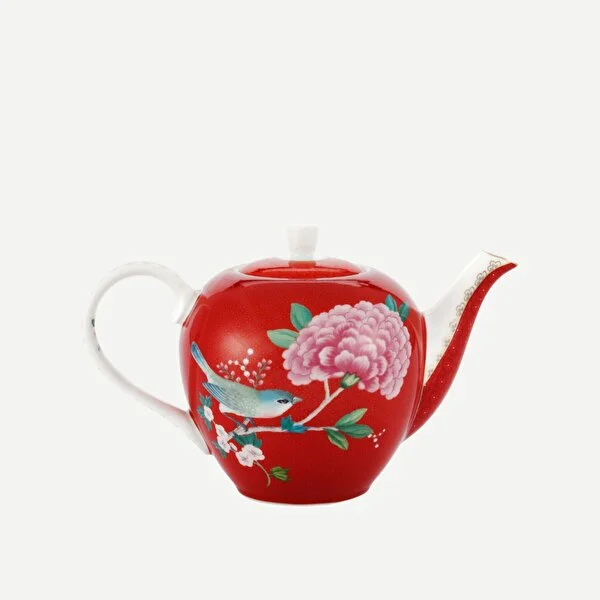 Blushing Birds Küçük Kırmızı Demlik 750 ml. 