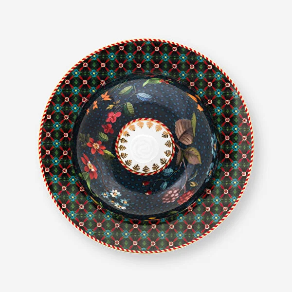 Berry Blues Mavi Yuvarlak Tereyağlık  Ø 17 cm