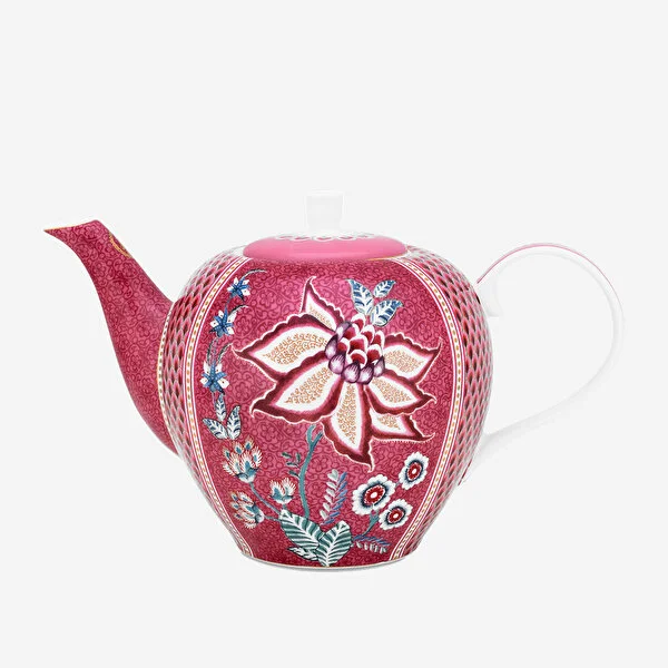Flower Festival Kırmızı Demlik 1600 ml. 