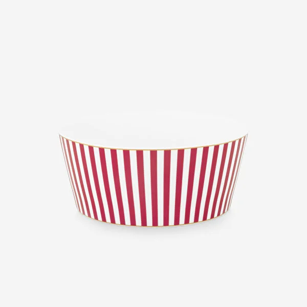 Royal Çizgili Pembe Kase 15 cm 