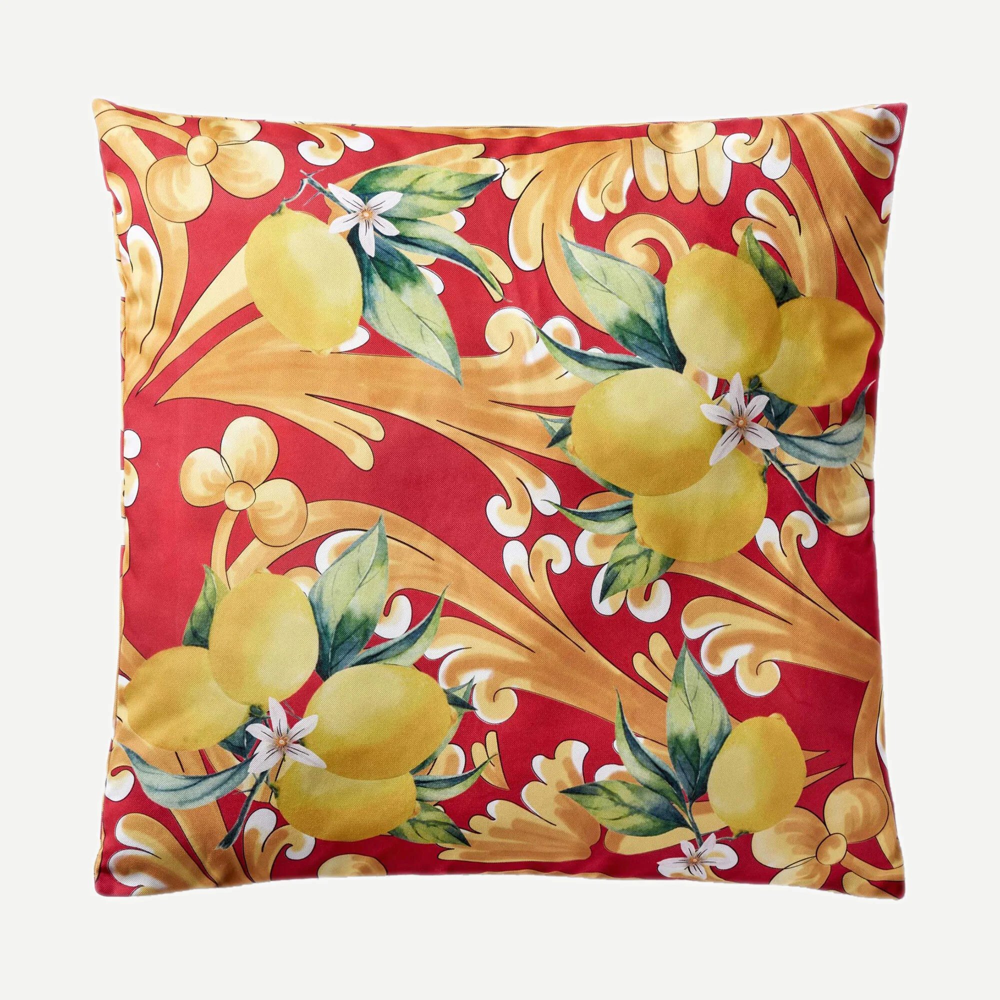 CAPRI KIRMIZI DESENLİ YASTIK 43*43 CM