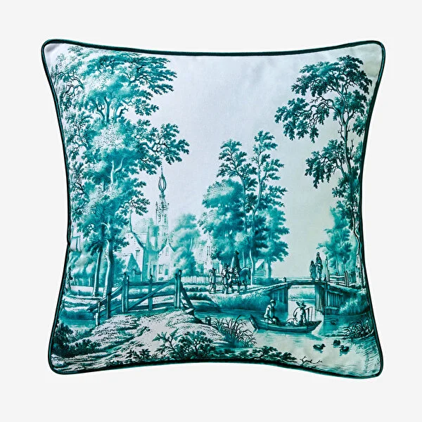 ROMANCE YEŞİL KADIFE YASTIK 43*43 CM