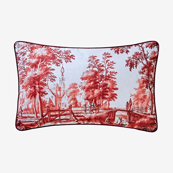 ROMANCE KIRMIZI KADIFE YASTIK 30*50 CM
