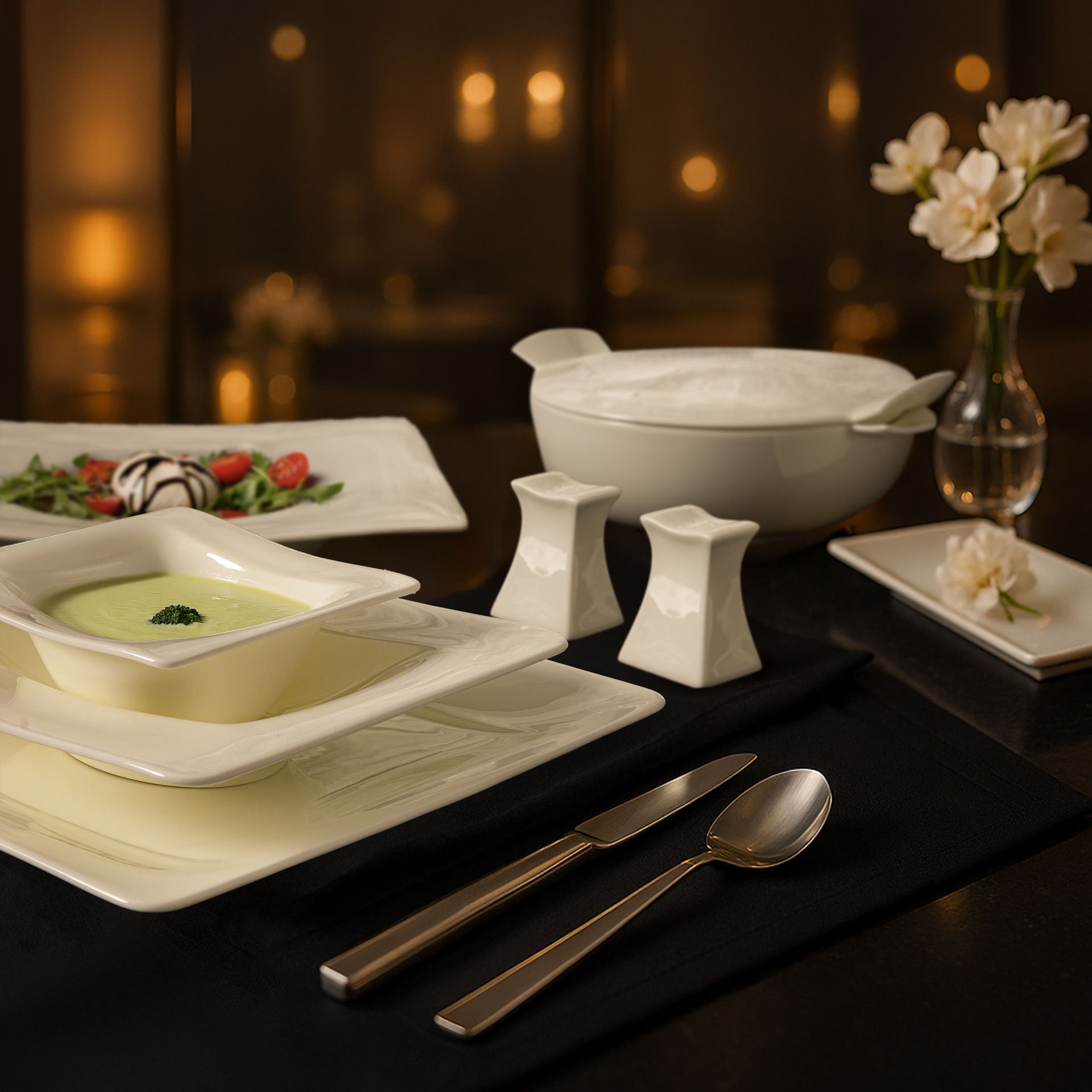 FX1132 DIANA WHITE 60 PRÇ YEMEK TAKIMI