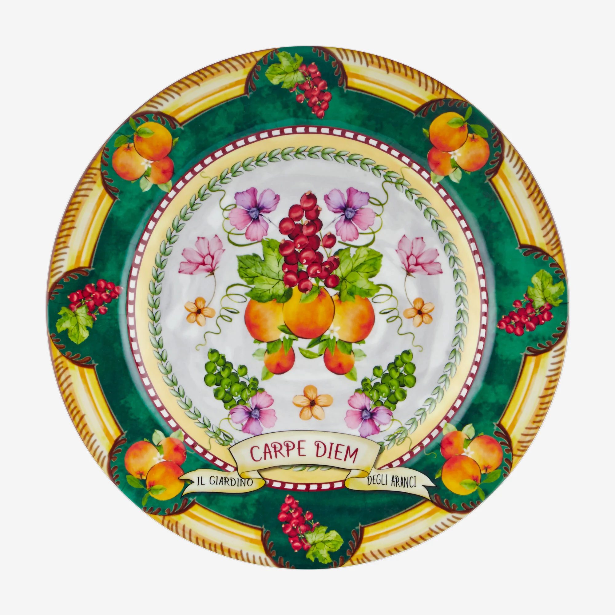 Carpe Diem Meyve Bahçesi Yemek Tabağı 28cm