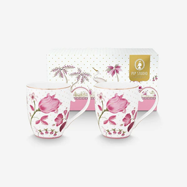 Jolie İkili Pembe XL Mug Seti 450 ml. 