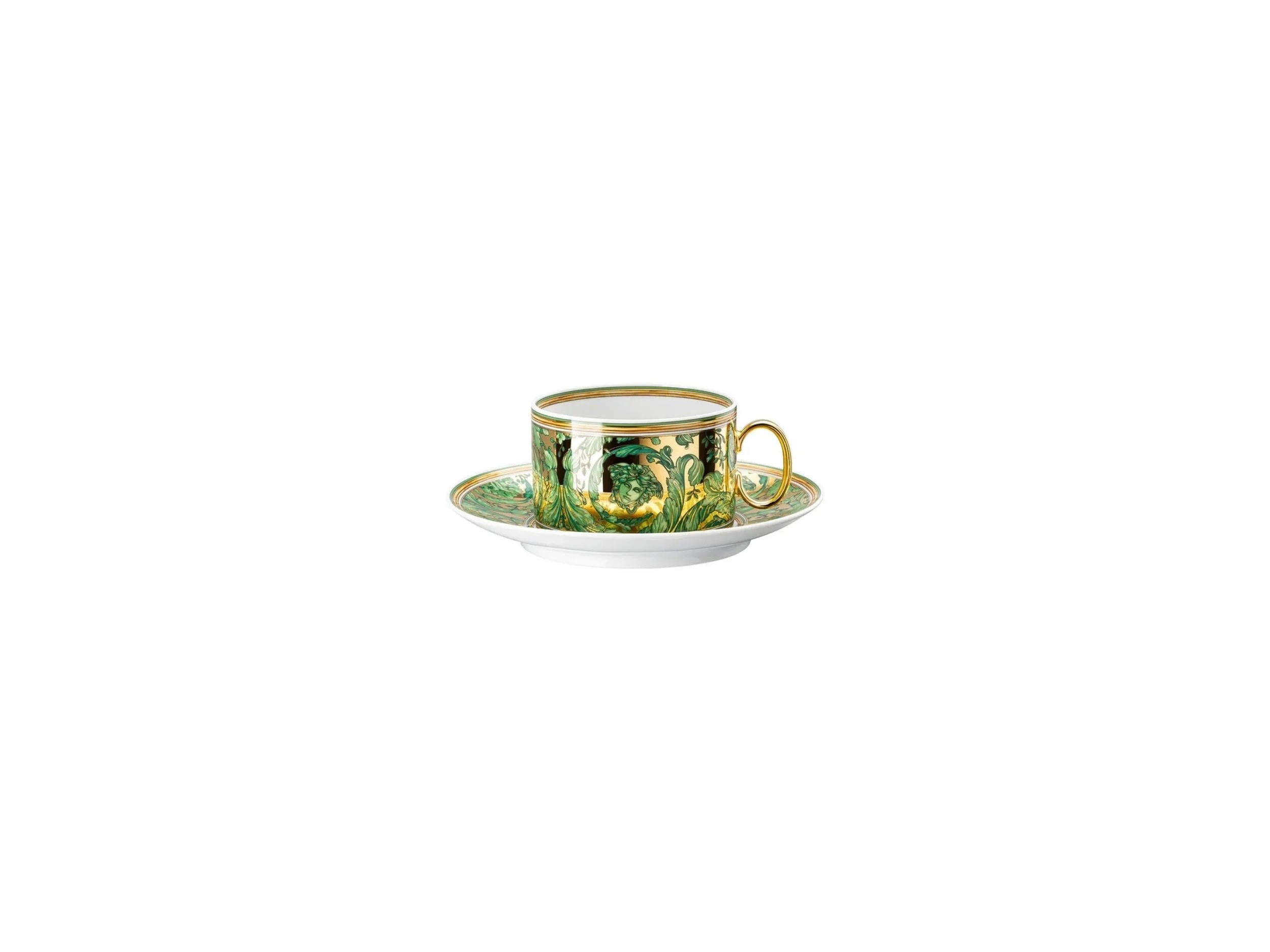 Medusa Garland Green Çay Fincan-Tabak   4012437393996