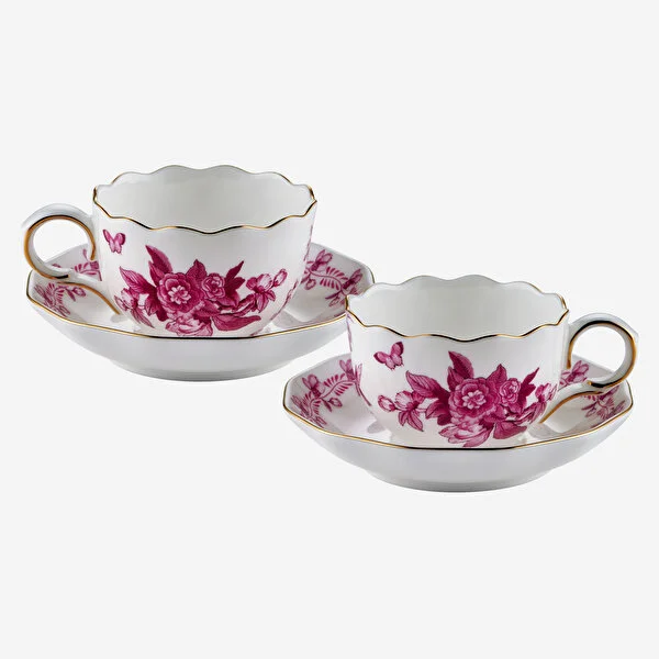 PRIMAVERA PEMBE 2'Lİ TURK KAHVESİ FİNCAN SETİ