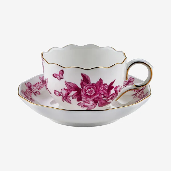 PRIMAVERA PEMBE 2'Lİ TURK KAHVESİ FİNCAN SETİ
