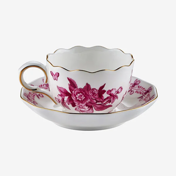 PRIMAVERA PEMBE 2'Lİ TURK KAHVESİ FİNCAN SETİ