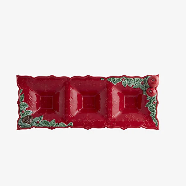 Garland Bölmeli Sunum Tabağı 40 cm