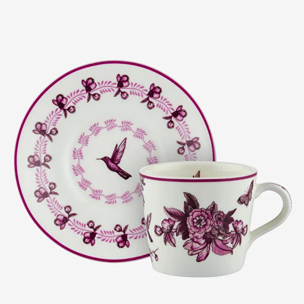 PRIMAVERA PEMBE TÜRK KAHVESİ FİNCANI