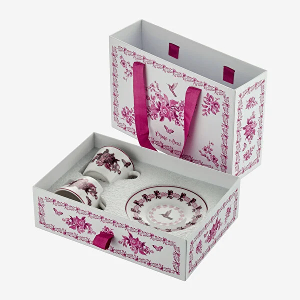 PRIMAVERA PEMBE TÜRK KAHVESİ FİNCANI