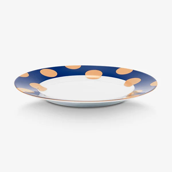 Dot Delight  İkili Altın / Lacivert Tabak 21 cm    8721009944172