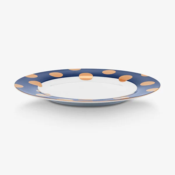 Dot Delight  İkili Altın / Lacivert Tabak 26.5 cm    8721009944219